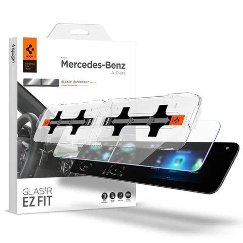EZ Fit Tempered Glass Screen Protector for Mercedes Benz E Class 2020-2022 W17 / AMG GT 43 - Left and Right 1 Set - Mercedes Benz E Class - Transparent