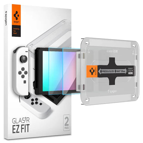 Nintendo Switch (OLED) EZ FIT Screen Protector (Pack of 2) - Nintendo Switch OLED