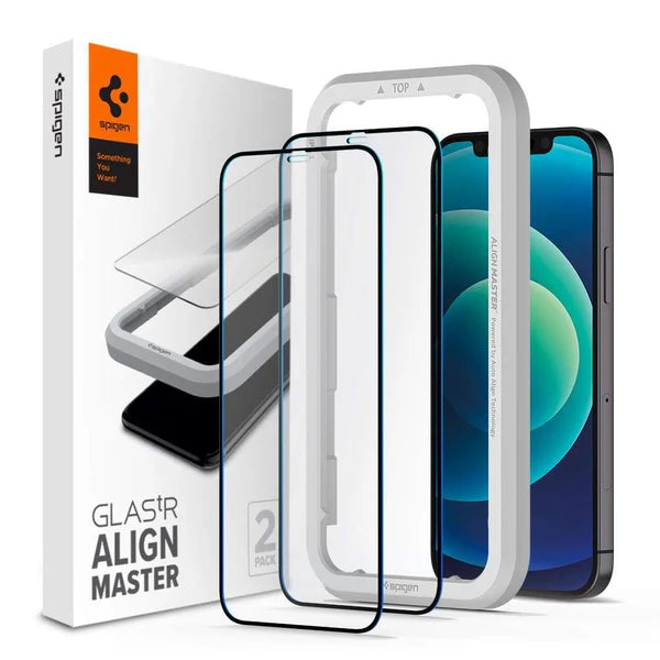 iPhone 12 Mini Screen Protector AlignMaster GLAS.tR Full Cover - Black