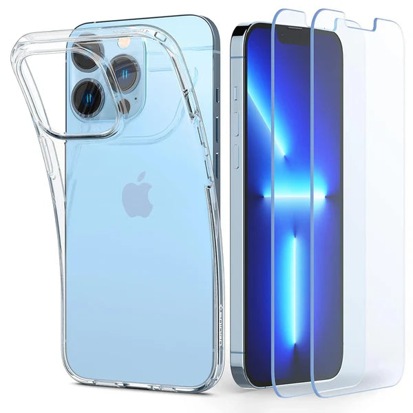 Crystal Pack Back Cover Case For iPhone 13 Pro (TPU + Glass | Crystal Clear) - iPhone 13 Pro