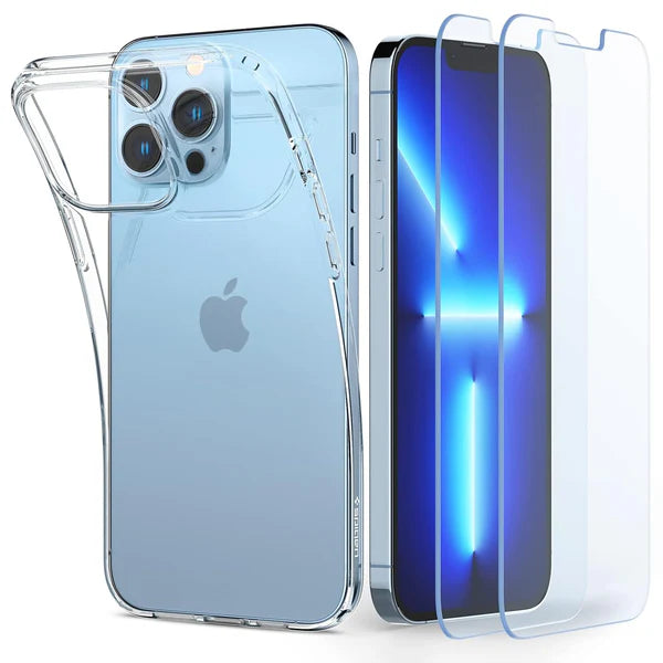 Crystal Pack Back Cover Case For iPhone 13 Pro Max (TPU + Glass | Crystal Clear) - iPhone 13 Pro Max