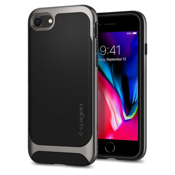 iPhone 8/7 Case Neo Hybrid Herringbone - iPhone 7/8 - Gunmetal