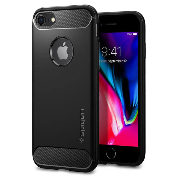 iPhone 8/7 Case Rugged Armor - iPhone 7/8 - Black