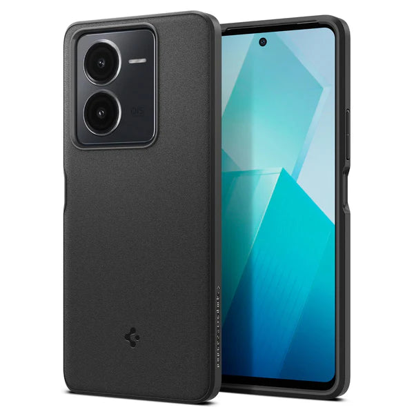 Sand Blast Back Cover Case For iQOO Z8 (TPU | Matte Black) - iQOO Z8