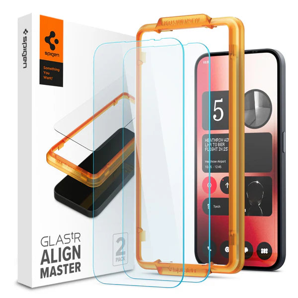 Alignmaster Tempered Glass For Nothing Phone (2a) / (2a) Plus - 2 Pack - Nothing Phone (2a) Plus/(2a)