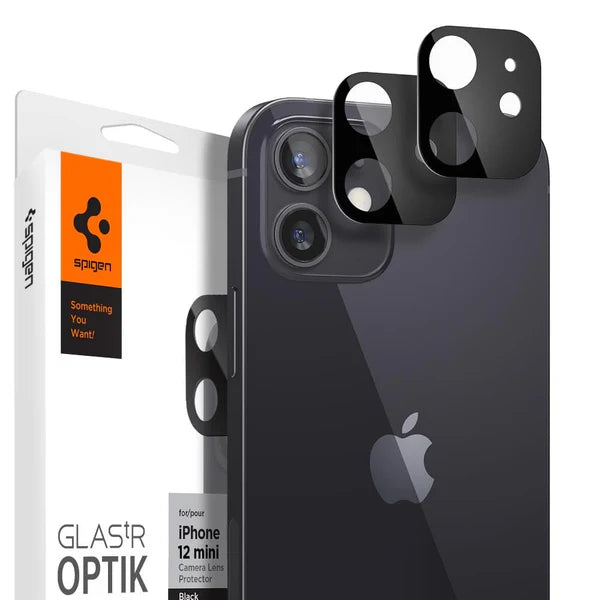 iPhone 12 Series - Camera Lens Protector Optik - iPhone 12 Mini - Black