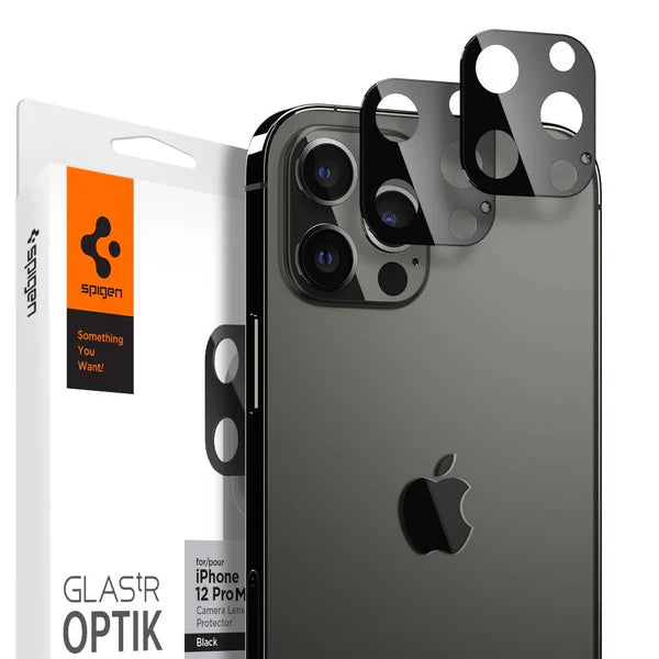 iPhone 12 Pro Max Optik Lens Protectors (Pack of 2) - iPhone 12 Pro - Black