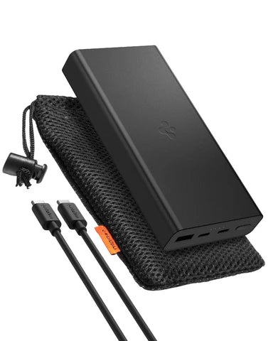 Alloy Power Bank (20,000mAh, 30W) with PD3.0 &amp; QC3.0 - 20000 mAh-30W - Black