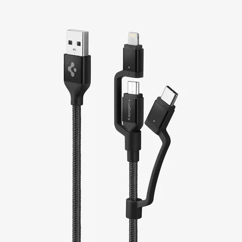 DuraSync™ 3-in-1 Charger Cable | C10i3 - 3-in-1 Charger Cable - Black